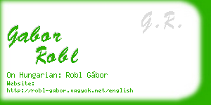 gabor robl business card